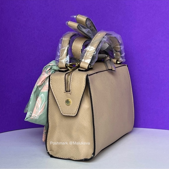 Steve Madden Breese Crossbody Bag color Tan Faux Leather New with Tags - Picture 3 of 8